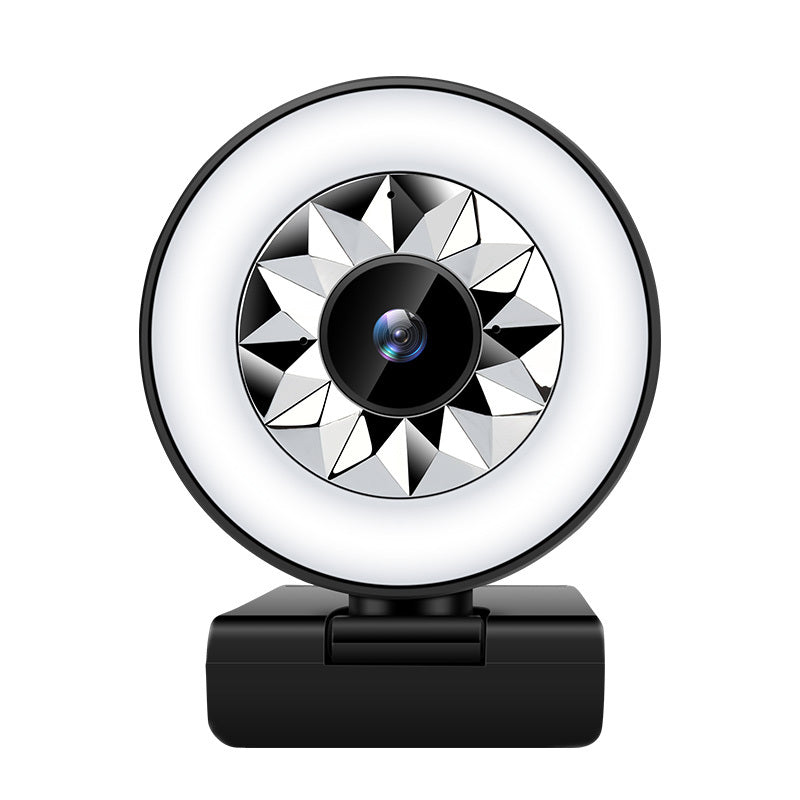 1080p Webcam — Built-In Ring Light